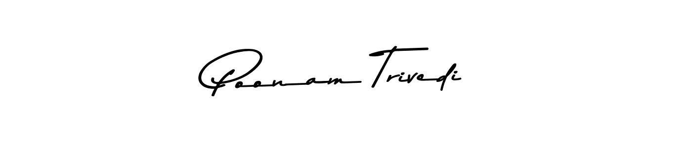 Poonam Trivedi stylish signature style. Best Handwritten Sign (Asem Kandis PERSONAL USE) for my name. Handwritten Signature Collection Ideas for my name Poonam Trivedi. Poonam Trivedi signature style 9 images and pictures png