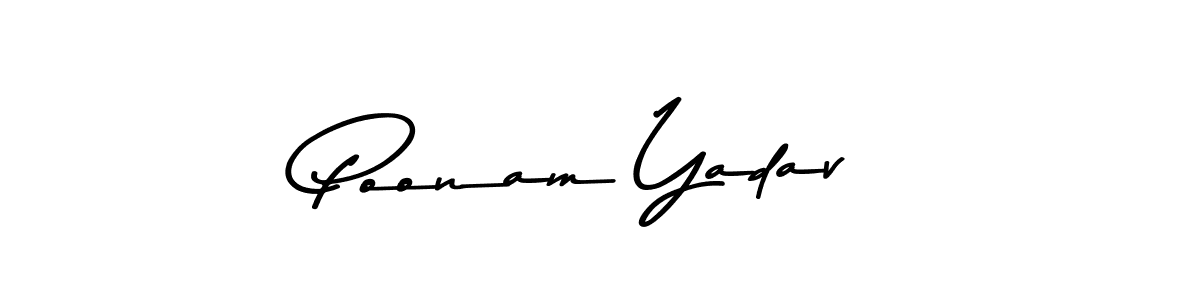 Design your own signature with our free online signature maker. With this signature software, you can create a handwritten (Asem Kandis PERSONAL USE) signature for name Poonam Yadav. Poonam Yadav signature style 9 images and pictures png