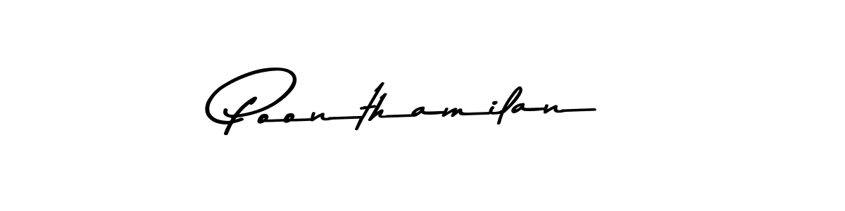 Poonthamilan stylish signature style. Best Handwritten Sign (Asem Kandis PERSONAL USE) for my name. Handwritten Signature Collection Ideas for my name Poonthamilan. Poonthamilan signature style 9 images and pictures png