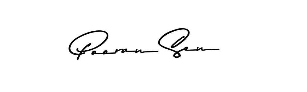 Design your own signature with our free online signature maker. With this signature software, you can create a handwritten (Asem Kandis PERSONAL USE) signature for name Pooran Sen. Pooran Sen signature style 9 images and pictures png