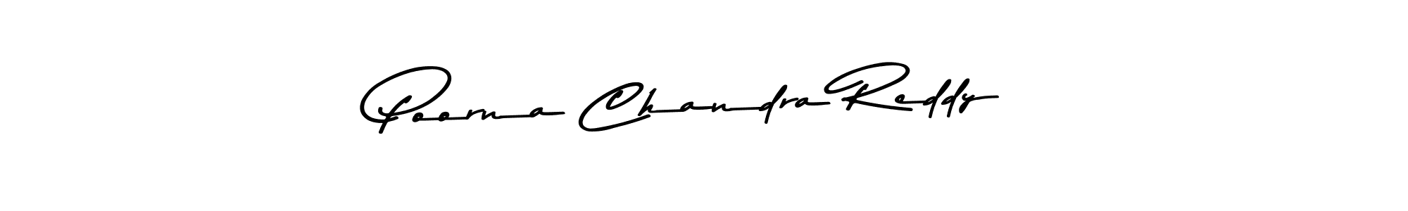 Use a signature maker to create a handwritten signature online. With this signature software, you can design (Asem Kandis PERSONAL USE) your own signature for name Poorna Chandra Reddy. Poorna Chandra Reddy signature style 9 images and pictures png