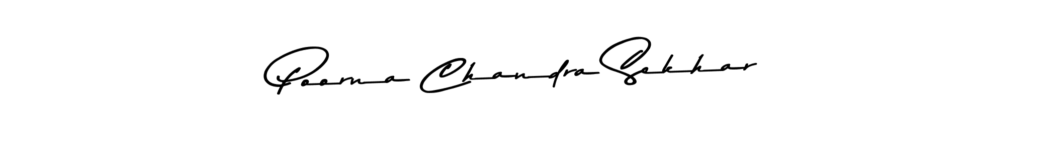 Make a beautiful signature design for name Poorna Chandra Sekhar. With this signature (Asem Kandis PERSONAL USE) style, you can create a handwritten signature for free. Poorna Chandra Sekhar signature style 9 images and pictures png