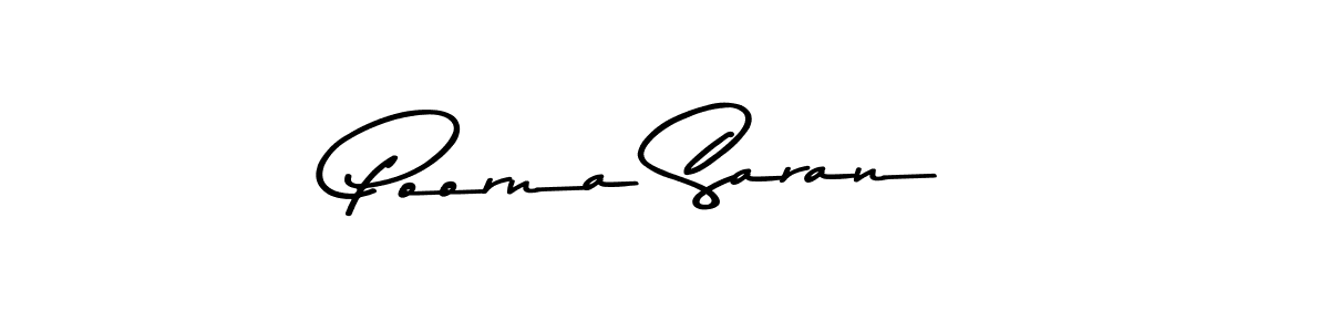 Create a beautiful signature design for name Poorna Saran. With this signature (Asem Kandis PERSONAL USE) fonts, you can make a handwritten signature for free. Poorna Saran signature style 9 images and pictures png