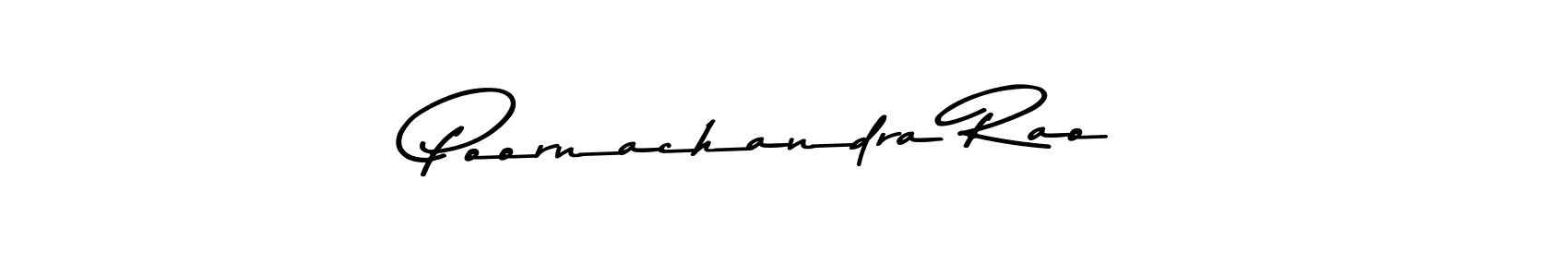 How to make Poornachandra Rao signature? Asem Kandis PERSONAL USE is a professional autograph style. Create handwritten signature for Poornachandra Rao name. Poornachandra Rao signature style 9 images and pictures png