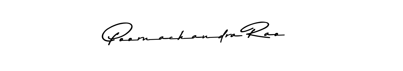 Also we have Poornachandra Rao name is the best signature style. Create professional handwritten signature collection using Asem Kandis PERSONAL USE autograph style. Poornachandra Rao signature style 9 images and pictures png