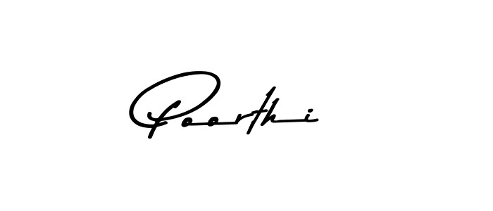 if you are searching for the best signature style for your name Poorthi. so please give up your signature search. here we have designed multiple signature styles  using Asem Kandis PERSONAL USE. Poorthi signature style 9 images and pictures png