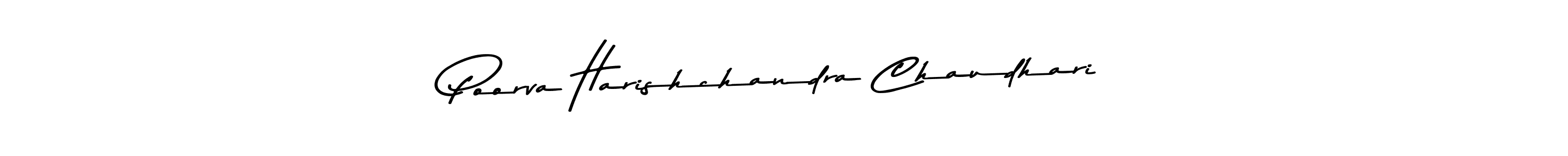 Use a signature maker to create a handwritten signature online. With this signature software, you can design (Asem Kandis PERSONAL USE) your own signature for name Poorva Harishchandra Chaudhari. Poorva Harishchandra Chaudhari signature style 9 images and pictures png