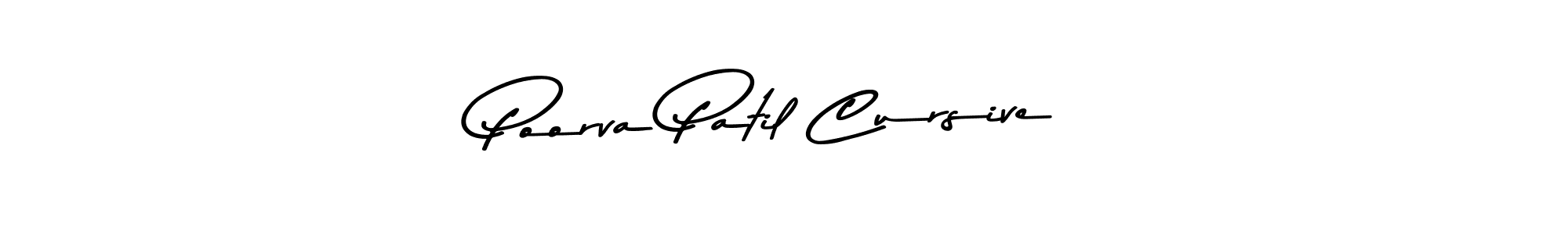 Make a beautiful signature design for name Poorva Patil Cursive. With this signature (Asem Kandis PERSONAL USE) style, you can create a handwritten signature for free. Poorva Patil Cursive signature style 9 images and pictures png