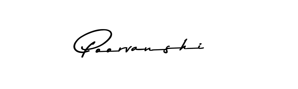 How to make Poorvanshi signature? Asem Kandis PERSONAL USE is a professional autograph style. Create handwritten signature for Poorvanshi name. Poorvanshi signature style 9 images and pictures png