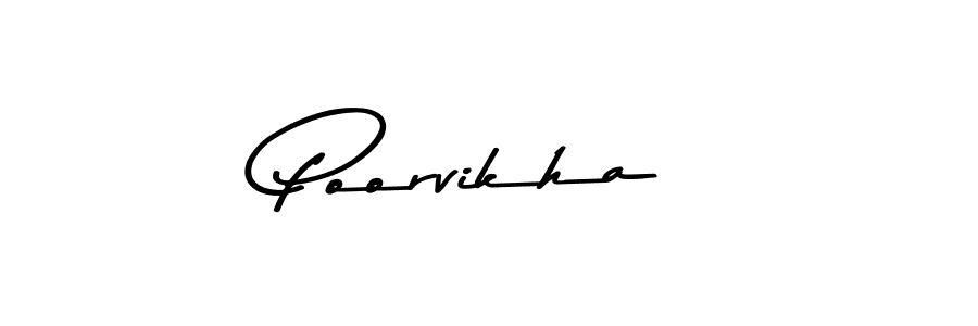 Similarly Asem Kandis PERSONAL USE is the best handwritten signature design. Signature creator online .You can use it as an online autograph creator for name Poorvikha. Poorvikha signature style 9 images and pictures png