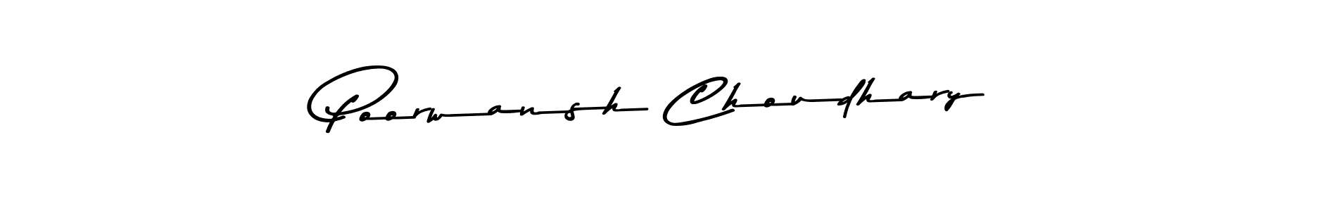 The best way (Asem Kandis PERSONAL USE) to make a short signature is to pick only two or three words in your name. The name Poorwansh Choudhary include a total of six letters. For converting this name. Poorwansh Choudhary signature style 9 images and pictures png