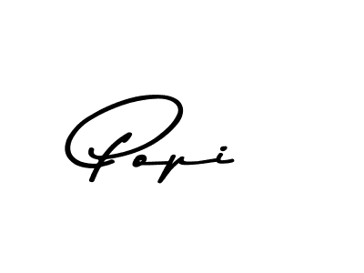 Design your own signature with our free online signature maker. With this signature software, you can create a handwritten (Asem Kandis PERSONAL USE) signature for name Popi. Popi signature style 9 images and pictures png