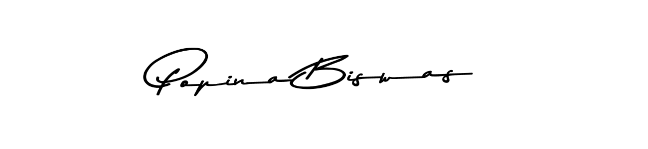 Use a signature maker to create a handwritten signature online. With this signature software, you can design (Asem Kandis PERSONAL USE) your own signature for name Popina Biswas. Popina Biswas signature style 9 images and pictures png