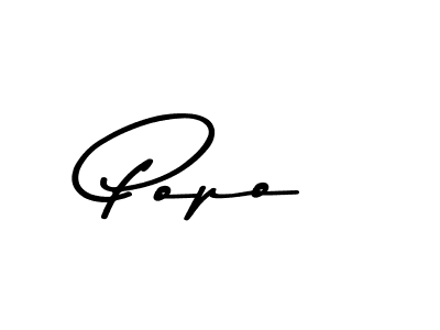 Create a beautiful signature design for name Popo. With this signature (Asem Kandis PERSONAL USE) fonts, you can make a handwritten signature for free. Popo signature style 9 images and pictures png