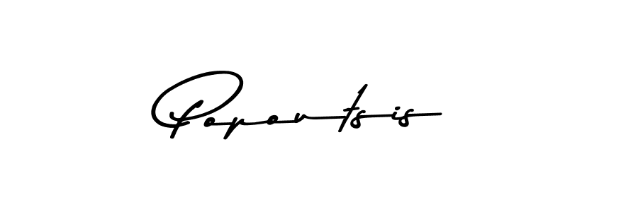Make a beautiful signature design for name Popoutsis. With this signature (Asem Kandis PERSONAL USE) style, you can create a handwritten signature for free. Popoutsis signature style 9 images and pictures png