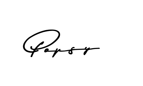 Make a beautiful signature design for name Popsy. With this signature (Asem Kandis PERSONAL USE) style, you can create a handwritten signature for free. Popsy signature style 9 images and pictures png