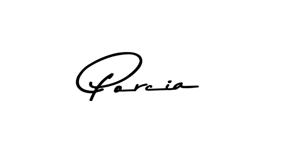 Make a beautiful signature design for name Porcia. With this signature (Asem Kandis PERSONAL USE) style, you can create a handwritten signature for free. Porcia signature style 9 images and pictures png