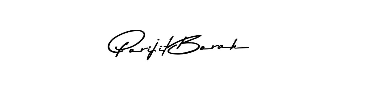 Make a beautiful signature design for name Porijit Borah. With this signature (Asem Kandis PERSONAL USE) style, you can create a handwritten signature for free. Porijit Borah signature style 9 images and pictures png