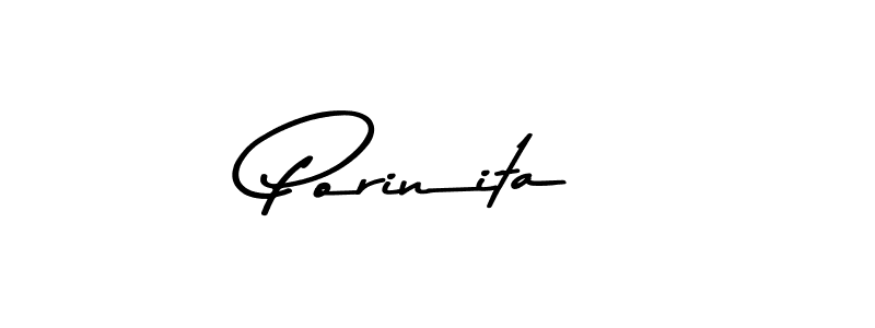 Porinita stylish signature style. Best Handwritten Sign (Asem Kandis PERSONAL USE) for my name. Handwritten Signature Collection Ideas for my name Porinita. Porinita signature style 9 images and pictures png