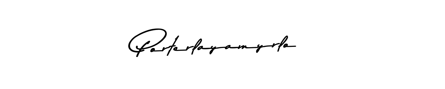 Also You can easily find your signature by using the search form. We will create Porterlayamyrlo name handwritten signature images for you free of cost using Asem Kandis PERSONAL USE sign style. Porterlayamyrlo signature style 9 images and pictures png