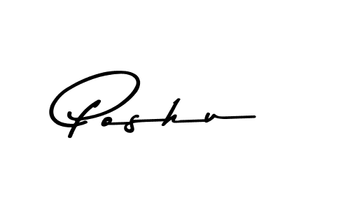 Also we have Poshu name is the best signature style. Create professional handwritten signature collection using Asem Kandis PERSONAL USE autograph style. Poshu signature style 9 images and pictures png