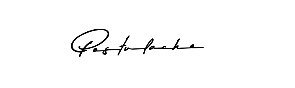 Create a beautiful signature design for name Postulache. With this signature (Asem Kandis PERSONAL USE) fonts, you can make a handwritten signature for free. Postulache signature style 9 images and pictures png