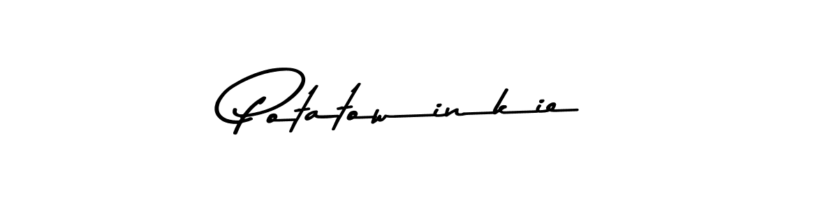 Once you've used our free online signature maker to create your best signature Asem Kandis PERSONAL USE style, it's time to enjoy all of the benefits that Potatowinkie name signing documents. Potatowinkie signature style 9 images and pictures png