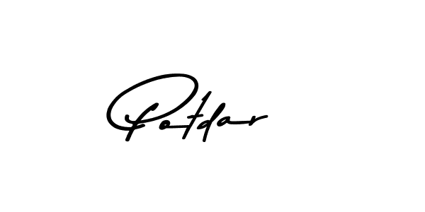 Design your own signature with our free online signature maker. With this signature software, you can create a handwritten (Asem Kandis PERSONAL USE) signature for name Potdar. Potdar signature style 9 images and pictures png