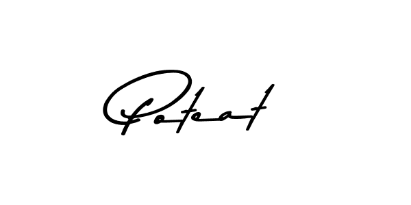Make a beautiful signature design for name Poteat. With this signature (Asem Kandis PERSONAL USE) style, you can create a handwritten signature for free. Poteat signature style 9 images and pictures png