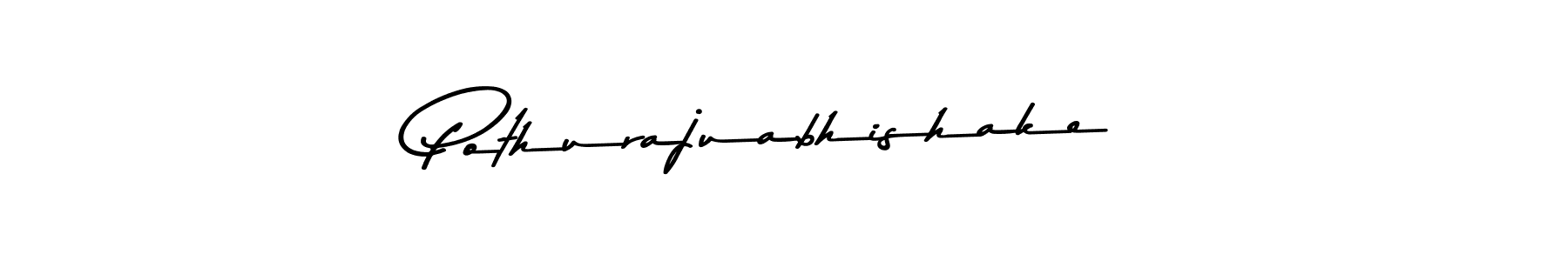 Pothurajuabhishake stylish signature style. Best Handwritten Sign (Asem Kandis PERSONAL USE) for my name. Handwritten Signature Collection Ideas for my name Pothurajuabhishake. Pothurajuabhishake signature style 9 images and pictures png