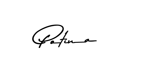 Similarly Asem Kandis PERSONAL USE is the best handwritten signature design. Signature creator online .You can use it as an online autograph creator for name Potina. Potina signature style 9 images and pictures png