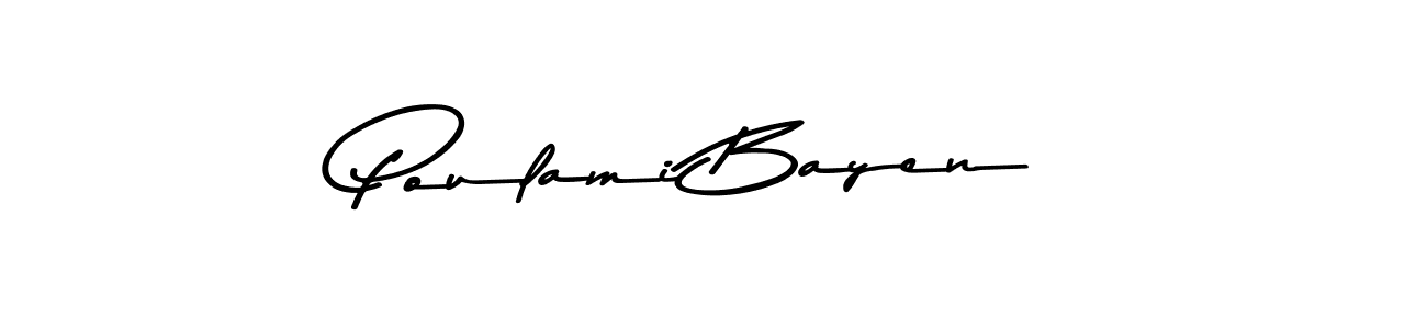 The best way (Asem Kandis PERSONAL USE) to make a short signature is to pick only two or three words in your name. The name Poulami Bayen include a total of six letters. For converting this name. Poulami Bayen signature style 9 images and pictures png