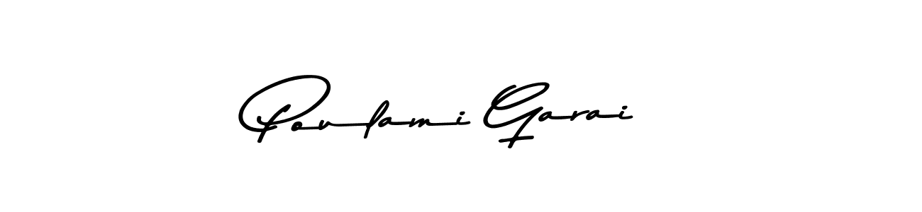 Poulami Garai stylish signature style. Best Handwritten Sign (Asem Kandis PERSONAL USE) for my name. Handwritten Signature Collection Ideas for my name Poulami Garai. Poulami Garai signature style 9 images and pictures png