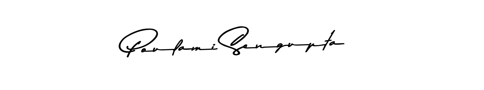 Asem Kandis PERSONAL USE is a professional signature style that is perfect for those who want to add a touch of class to their signature. It is also a great choice for those who want to make their signature more unique. Get Poulami Sengupta name to fancy signature for free. Poulami Sengupta signature style 9 images and pictures png