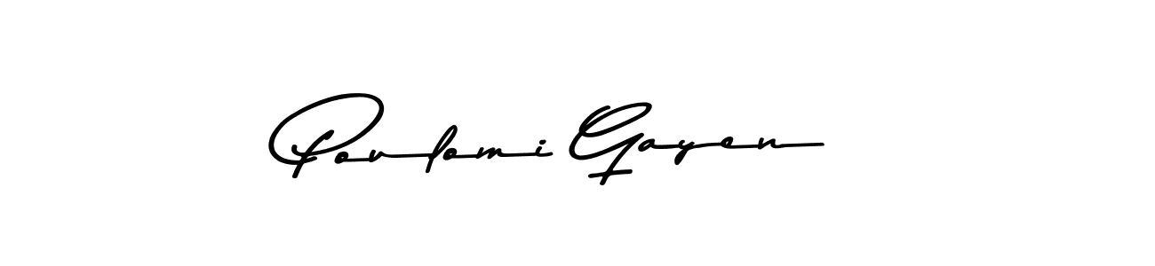 Make a beautiful signature design for name Poulomi Gayen. Use this online signature maker to create a handwritten signature for free. Poulomi Gayen signature style 9 images and pictures png