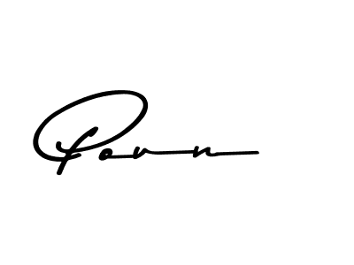 Use a signature maker to create a handwritten signature online. With this signature software, you can design (Asem Kandis PERSONAL USE) your own signature for name Poun. Poun signature style 9 images and pictures png