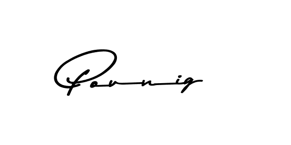 Pounig stylish signature style. Best Handwritten Sign (Asem Kandis PERSONAL USE) for my name. Handwritten Signature Collection Ideas for my name Pounig. Pounig signature style 9 images and pictures png