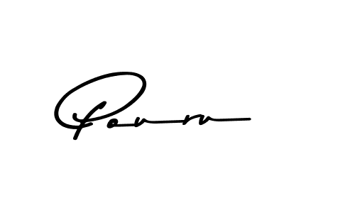 How to make Pouru signature? Asem Kandis PERSONAL USE is a professional autograph style. Create handwritten signature for Pouru name. Pouru signature style 9 images and pictures png