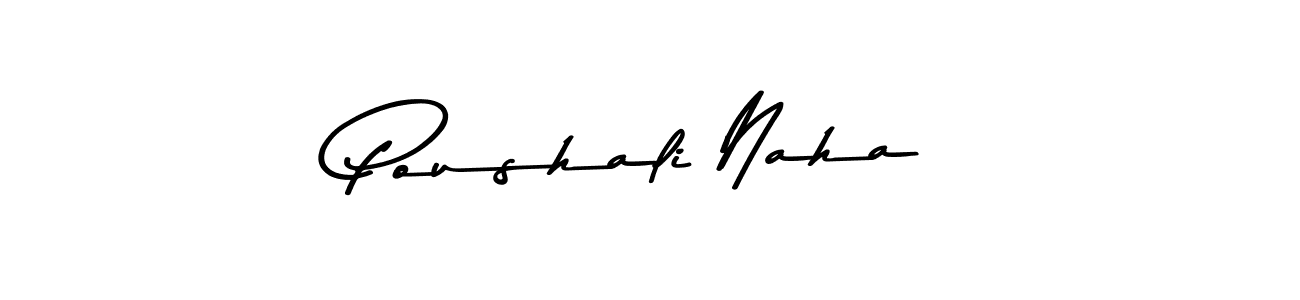 Similarly Asem Kandis PERSONAL USE is the best handwritten signature design. Signature creator online .You can use it as an online autograph creator for name Poushali Naha. Poushali Naha signature style 9 images and pictures png