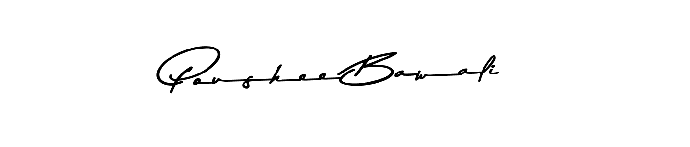 The best way (Asem Kandis PERSONAL USE) to make a short signature is to pick only two or three words in your name. The name Poushee Bawali include a total of six letters. For converting this name. Poushee Bawali signature style 9 images and pictures png