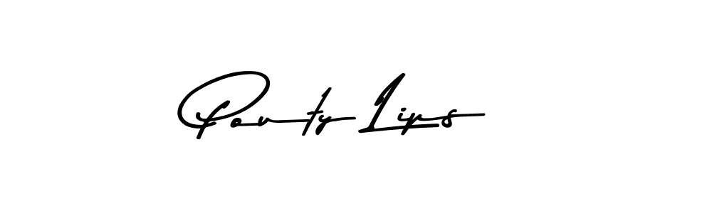 Also You can easily find your signature by using the search form. We will create Pouty Lips name handwritten signature images for you free of cost using Asem Kandis PERSONAL USE sign style. Pouty Lips signature style 9 images and pictures png