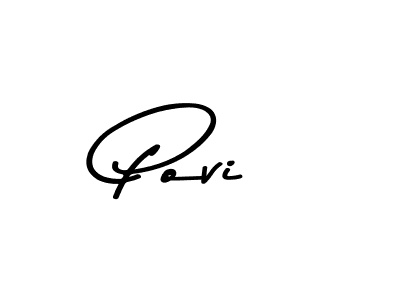 Create a beautiful signature design for name Povi. With this signature (Asem Kandis PERSONAL USE) fonts, you can make a handwritten signature for free. Povi signature style 9 images and pictures png