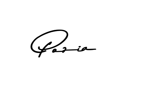 Design your own signature with our free online signature maker. With this signature software, you can create a handwritten (Asem Kandis PERSONAL USE) signature for name Pozia. Pozia signature style 9 images and pictures png