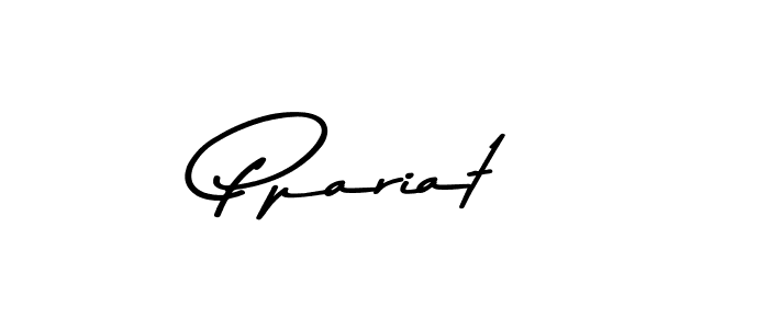 Create a beautiful signature design for name Ppariat. With this signature (Asem Kandis PERSONAL USE) fonts, you can make a handwritten signature for free. Ppariat signature style 9 images and pictures png