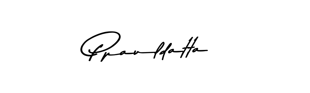 Design your own signature with our free online signature maker. With this signature software, you can create a handwritten (Asem Kandis PERSONAL USE) signature for name Ppauldatta. Ppauldatta signature style 9 images and pictures png
