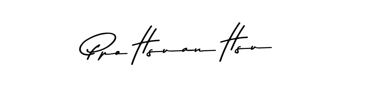 This is the best signature style for the Ppo Hsuan Hsu name. Also you like these signature font (Asem Kandis PERSONAL USE). Mix name signature. Ppo Hsuan Hsu signature style 9 images and pictures png