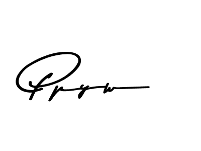 Create a beautiful signature design for name Ppyw. With this signature (Asem Kandis PERSONAL USE) fonts, you can make a handwritten signature for free. Ppyw signature style 9 images and pictures png