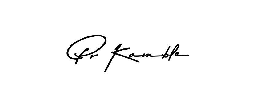 Design your own signature with our free online signature maker. With this signature software, you can create a handwritten (Asem Kandis PERSONAL USE) signature for name Pr Kamble. Pr Kamble signature style 9 images and pictures png