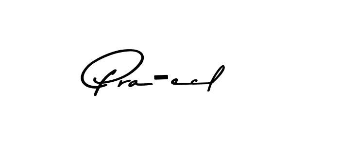 How to make Pra-ecl name signature. Use Asem Kandis PERSONAL USE style for creating short signs online. This is the latest handwritten sign. Pra-ecl signature style 9 images and pictures png