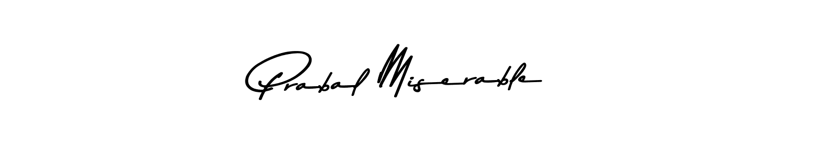 Also You can easily find your signature by using the search form. We will create Prabal Miserable name handwritten signature images for you free of cost using Asem Kandis PERSONAL USE sign style. Prabal Miserable signature style 9 images and pictures png